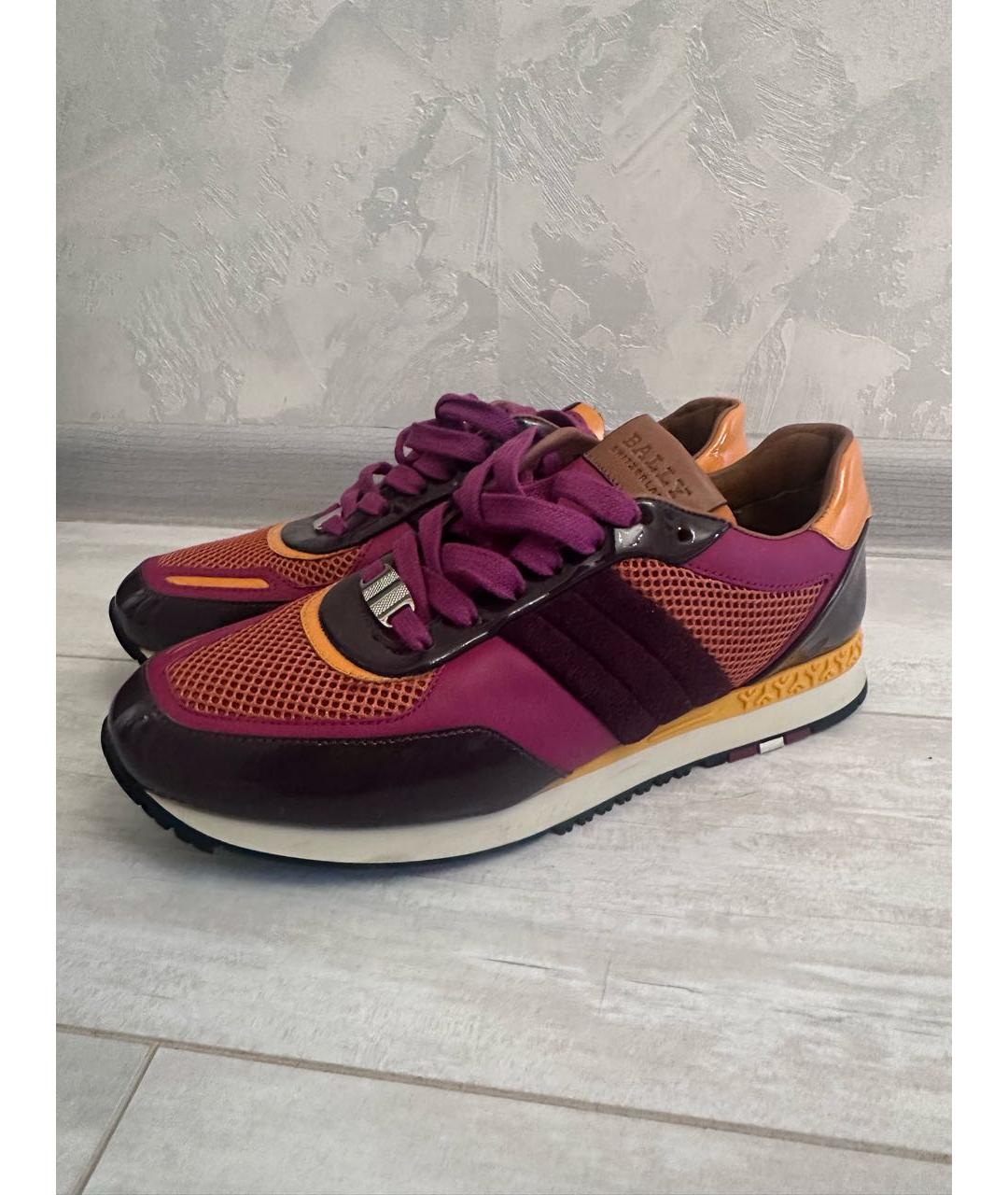 BALLY Мульти текстильные кроссовки, фото 5