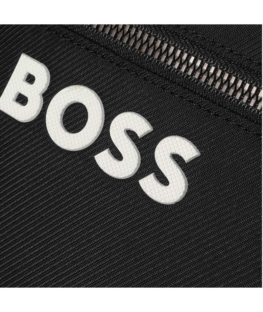 HUGO BOSS Черная тканевая сумка на плечо, фото 4