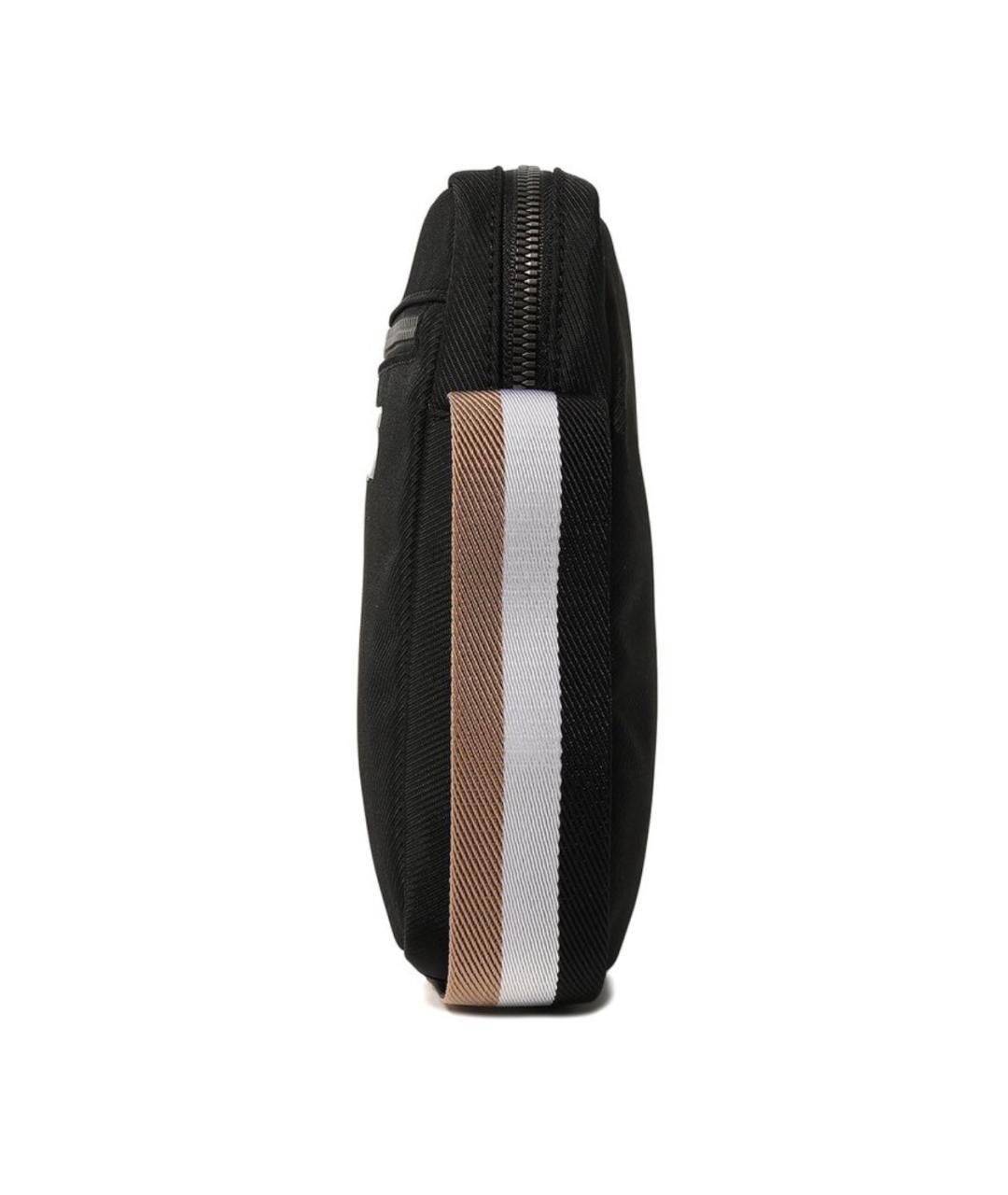 HUGO BOSS Черная тканевая сумка на плечо, фото 3