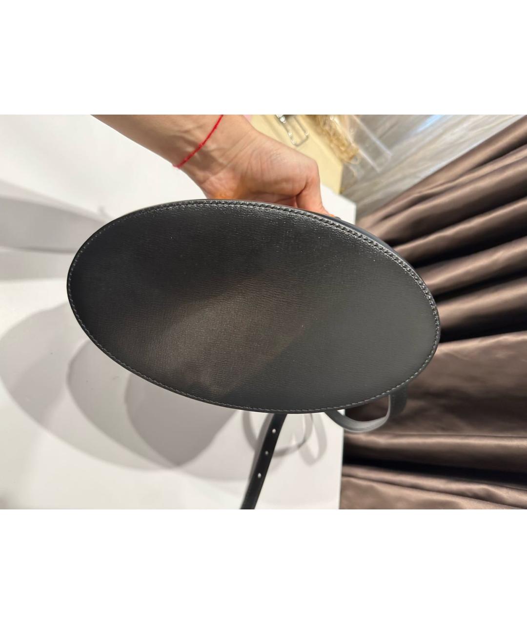 GUCCI Черная кожаная сумка через плечо, фото 5