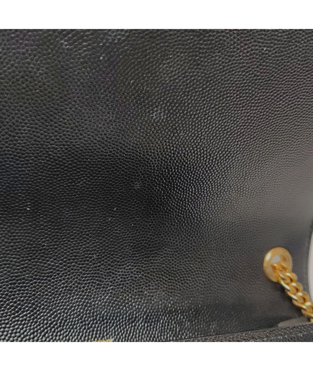 SAINT LAURENT Черная кожаная сумка через плечо, фото 7