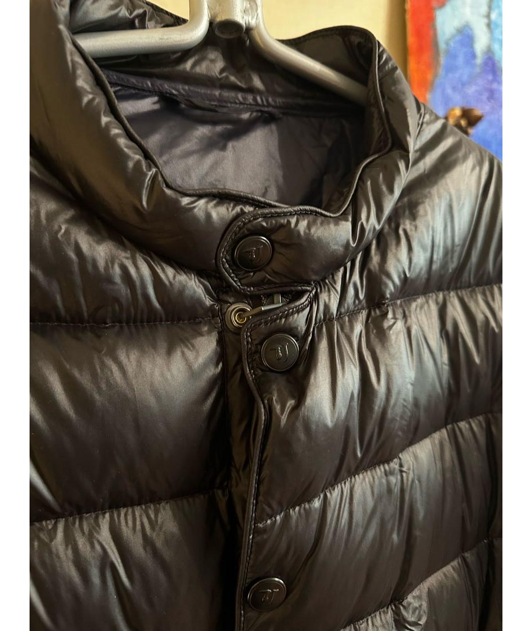 TRUSSARDI JEANS Черная полиамидовая куртка, фото 3