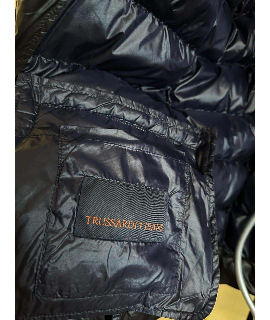 TRUSSARDI JEANS Черная полиамидовая куртка, фото 6