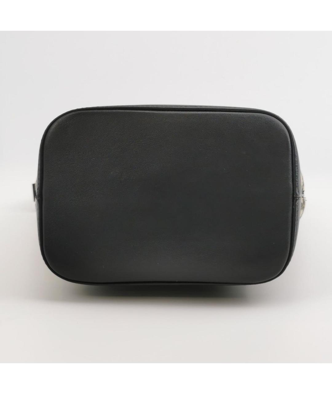 CELINE Черная кожаная сумка с короткими ручками, фото 5