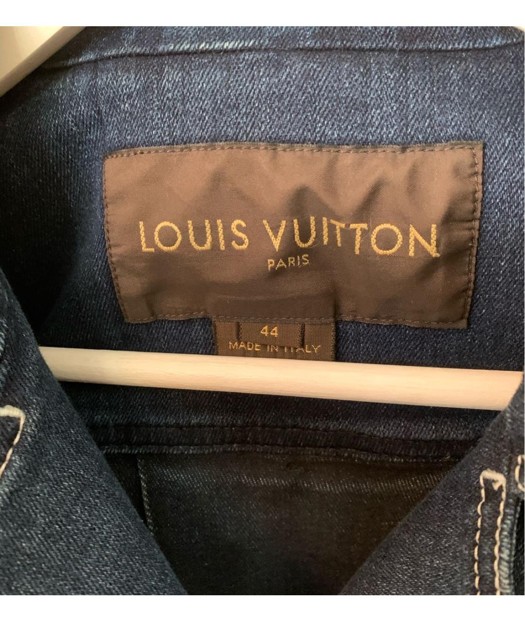 LOUIS VUITTON Темно-синяя деним куртка, фото 3