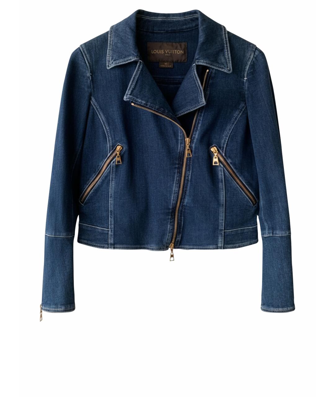 LOUIS VUITTON Темно-синяя деним куртка, фото 1