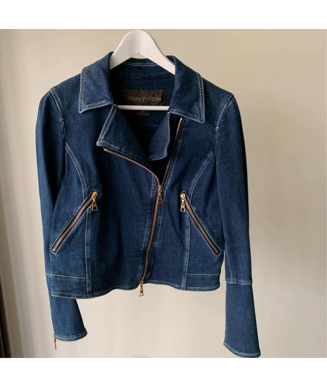 LOUIS VUITTON Темно-синяя деним куртка, фото 7