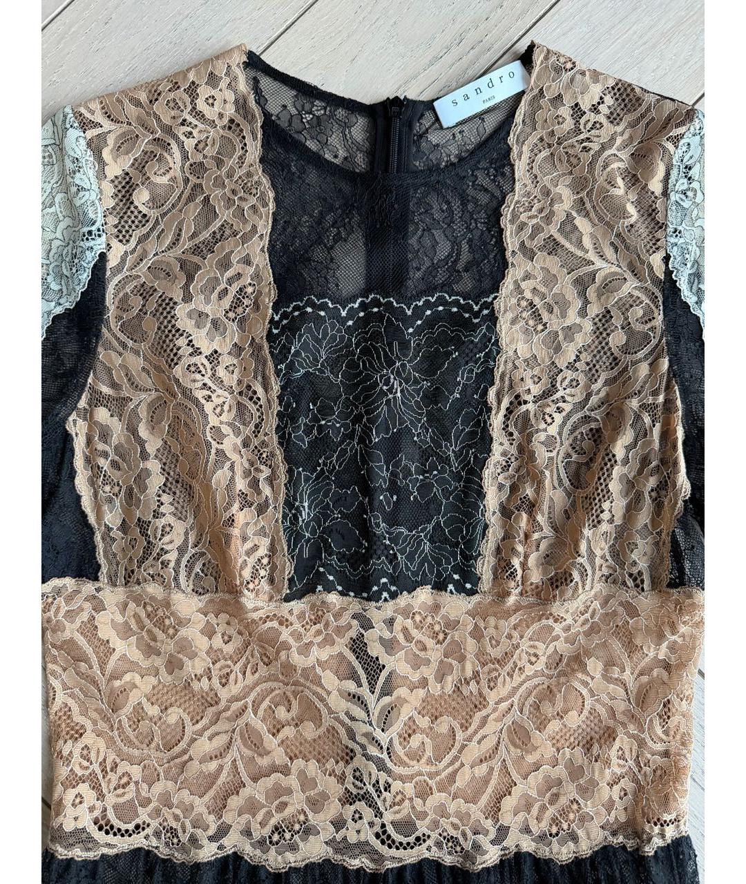 SANDRO Мульти полиамидовое вечернее платье, фото 4