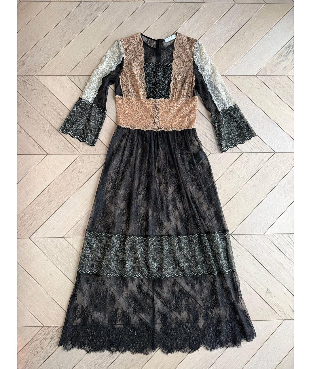 SANDRO Мульти полиамидовое вечернее платье, фото 9