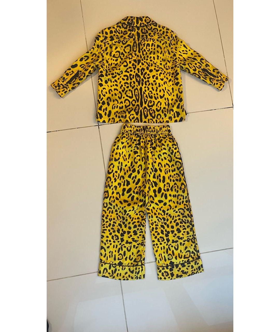 DOLCE&GABBANA Желтая шелковая белье / пижама, фото 2