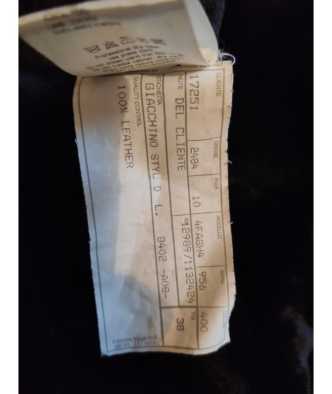 CALVIN KLEIN Черная кожаная дубленка, фото 6