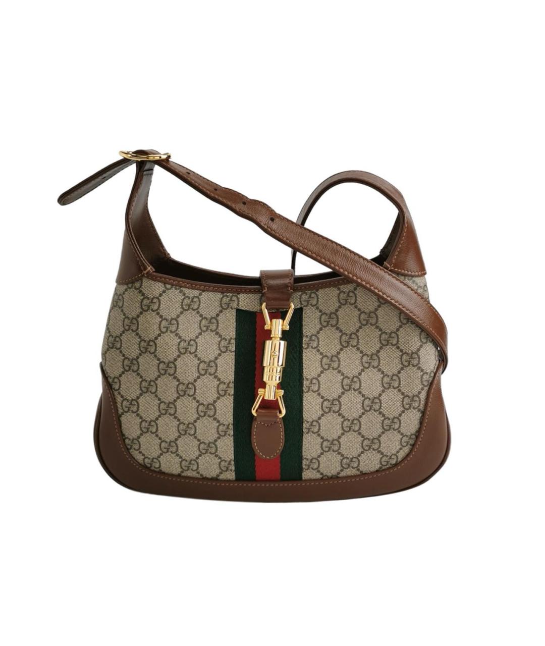 GUCCI Коричневая кожаная сумка с короткими ручками, фото 9