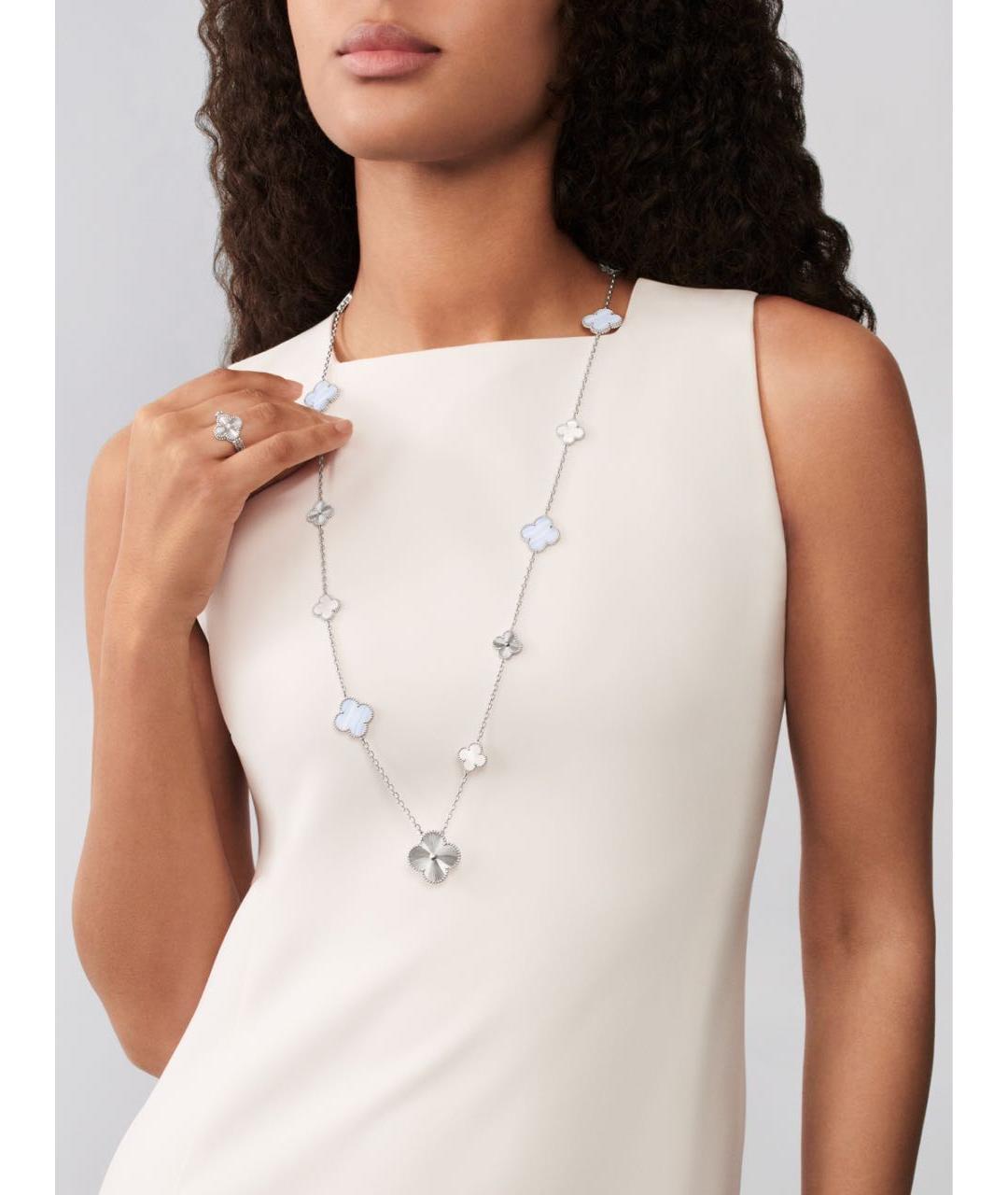 VAN CLEEF & ARPELS Серебряное колье из белого золота, фото 3
