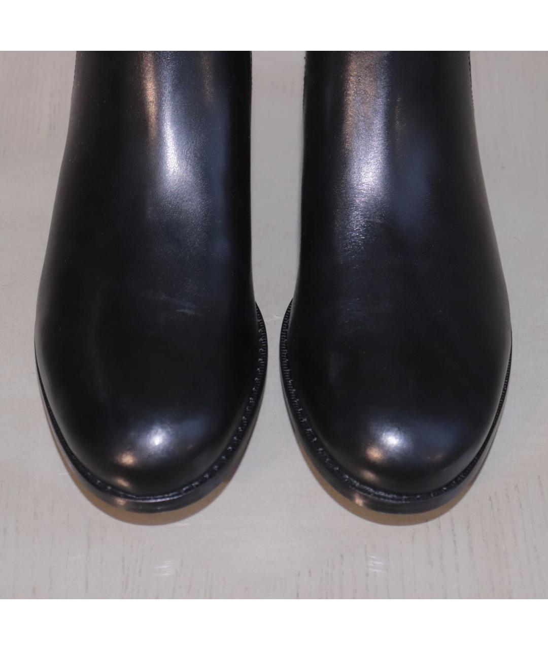RALPH LAUREN Черные кожаные ботинки, фото 3