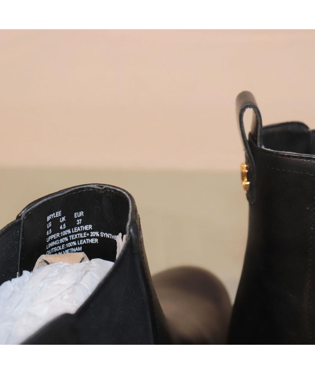 RALPH LAUREN Черные кожаные ботинки, фото 5