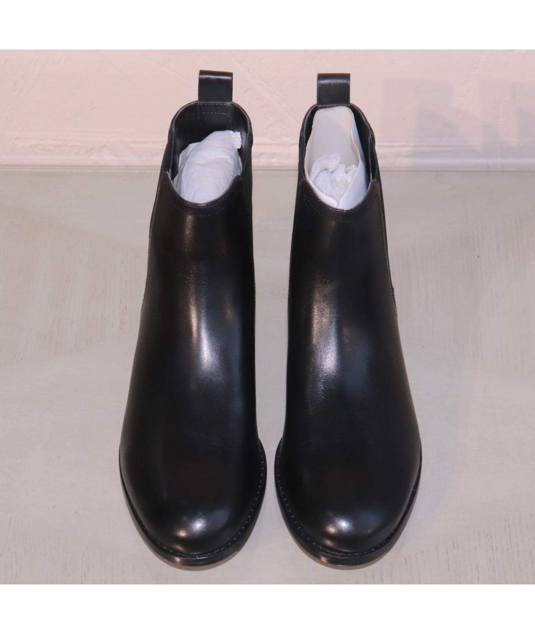 RALPH LAUREN Черные кожаные ботинки, фото 2