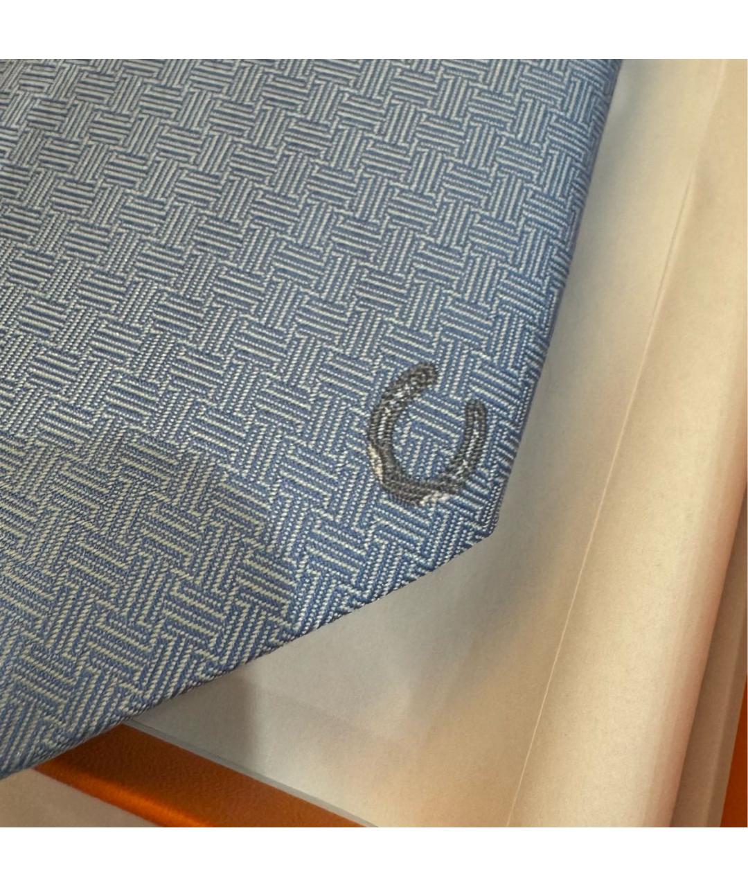 HERMES Голубой галстук, фото 2