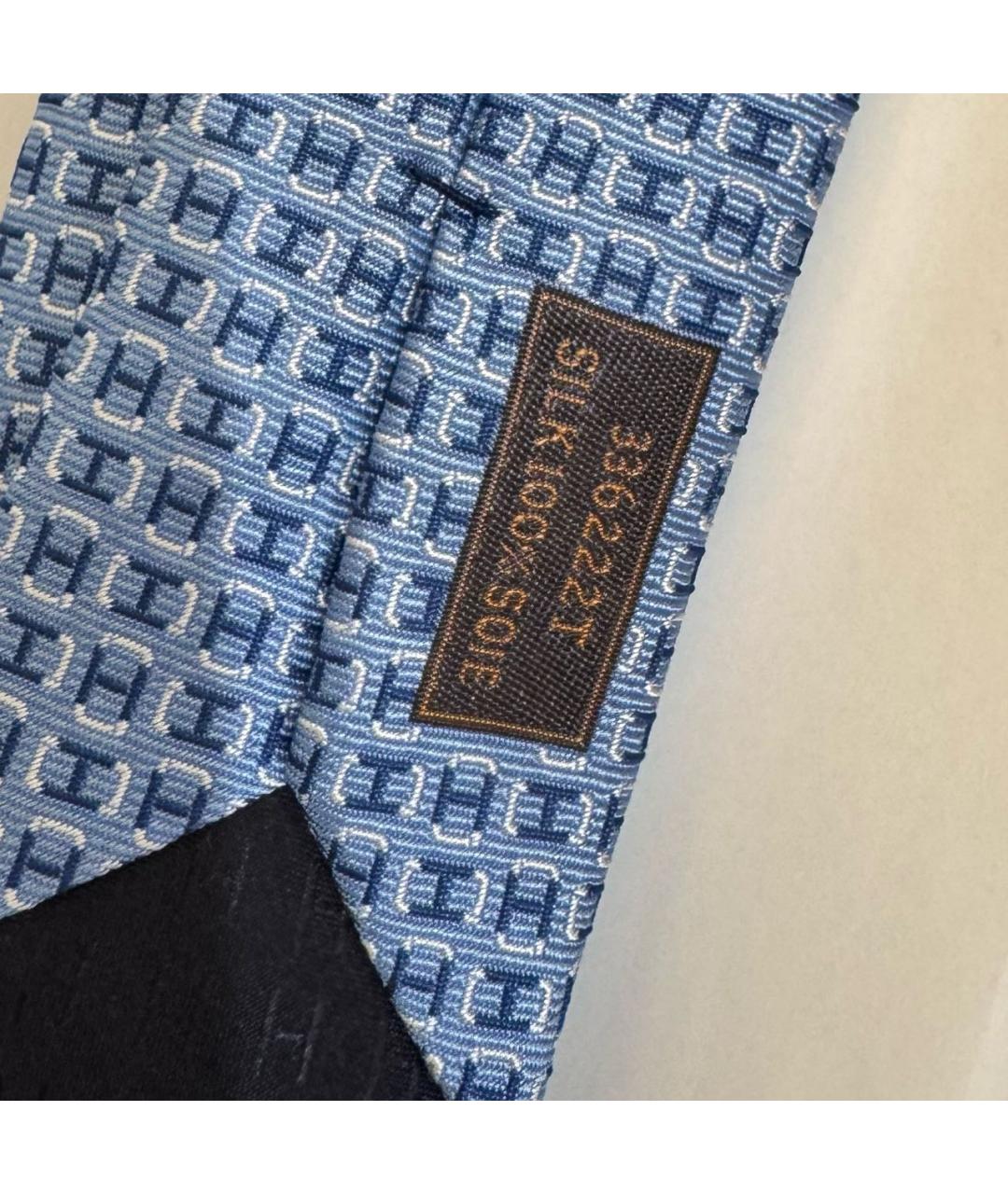 HERMES Голубой галстук, фото 2