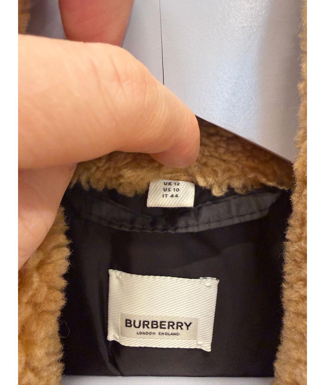 BURBERRY Бежевая шерстяная куртка, фото 2