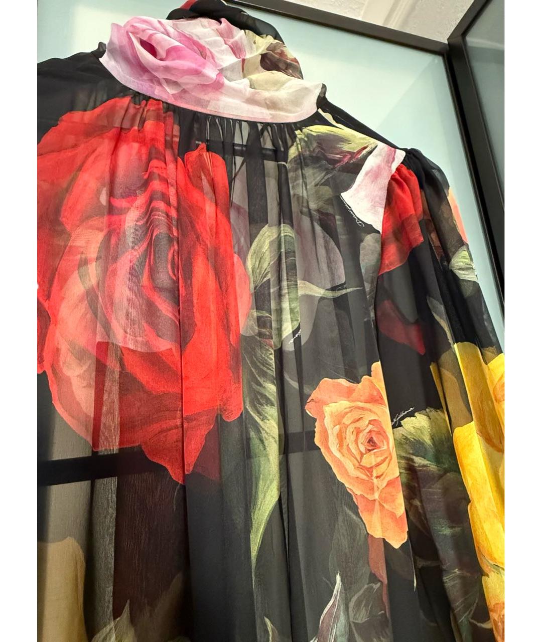 DOLCE&GABBANA Мульти шелковая блузы, фото 3