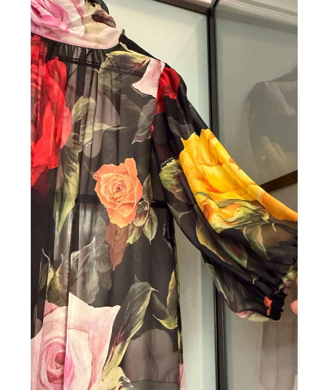 DOLCE&GABBANA Мульти шелковая блузы, фото 4