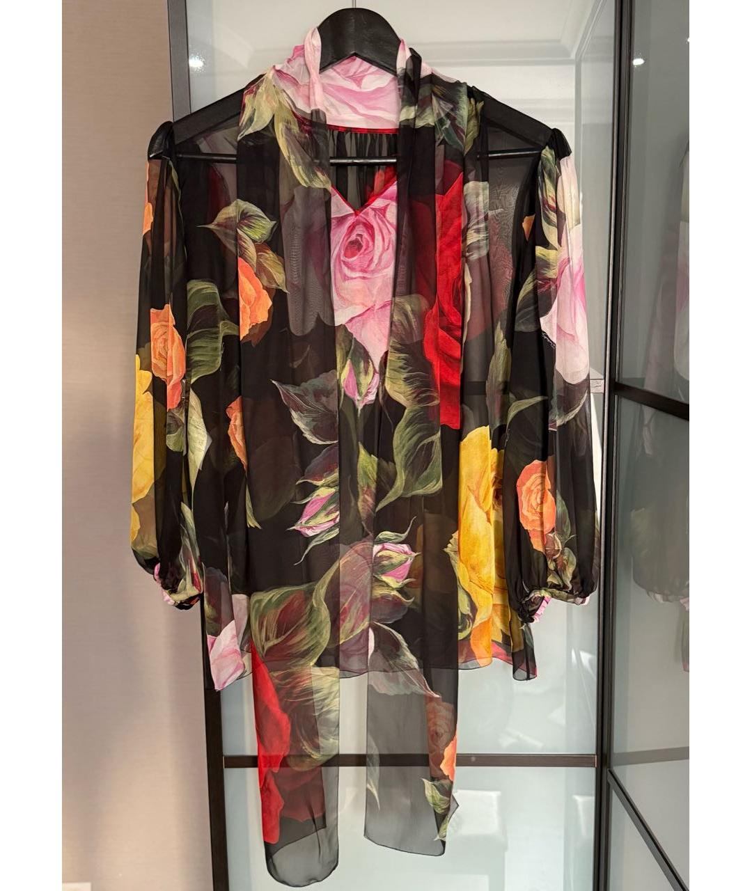 DOLCE&GABBANA Мульти шелковая блузы, фото 6