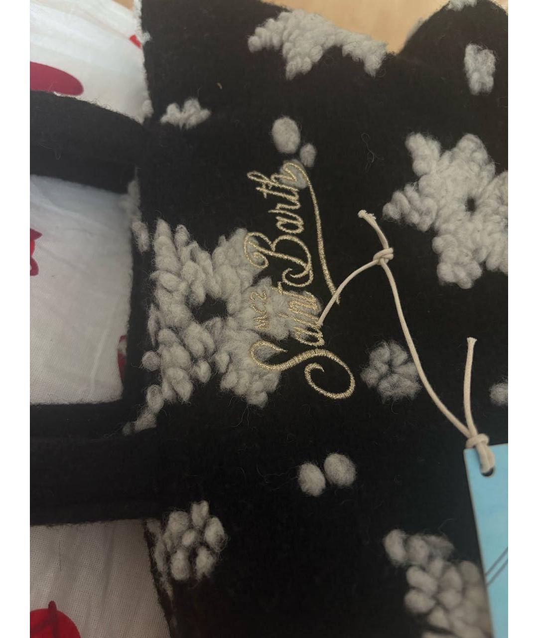 MC2 SAINT BARTH Черная меховая сумка с короткими ручками, фото 6