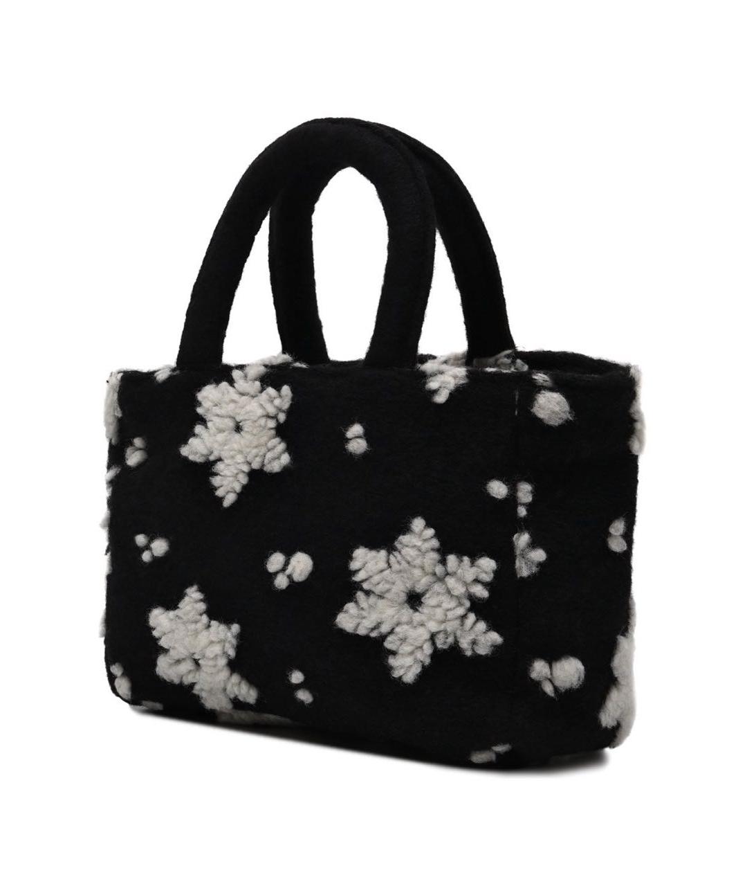 MC2 SAINT BARTH Черная меховая сумка с короткими ручками, фото 2