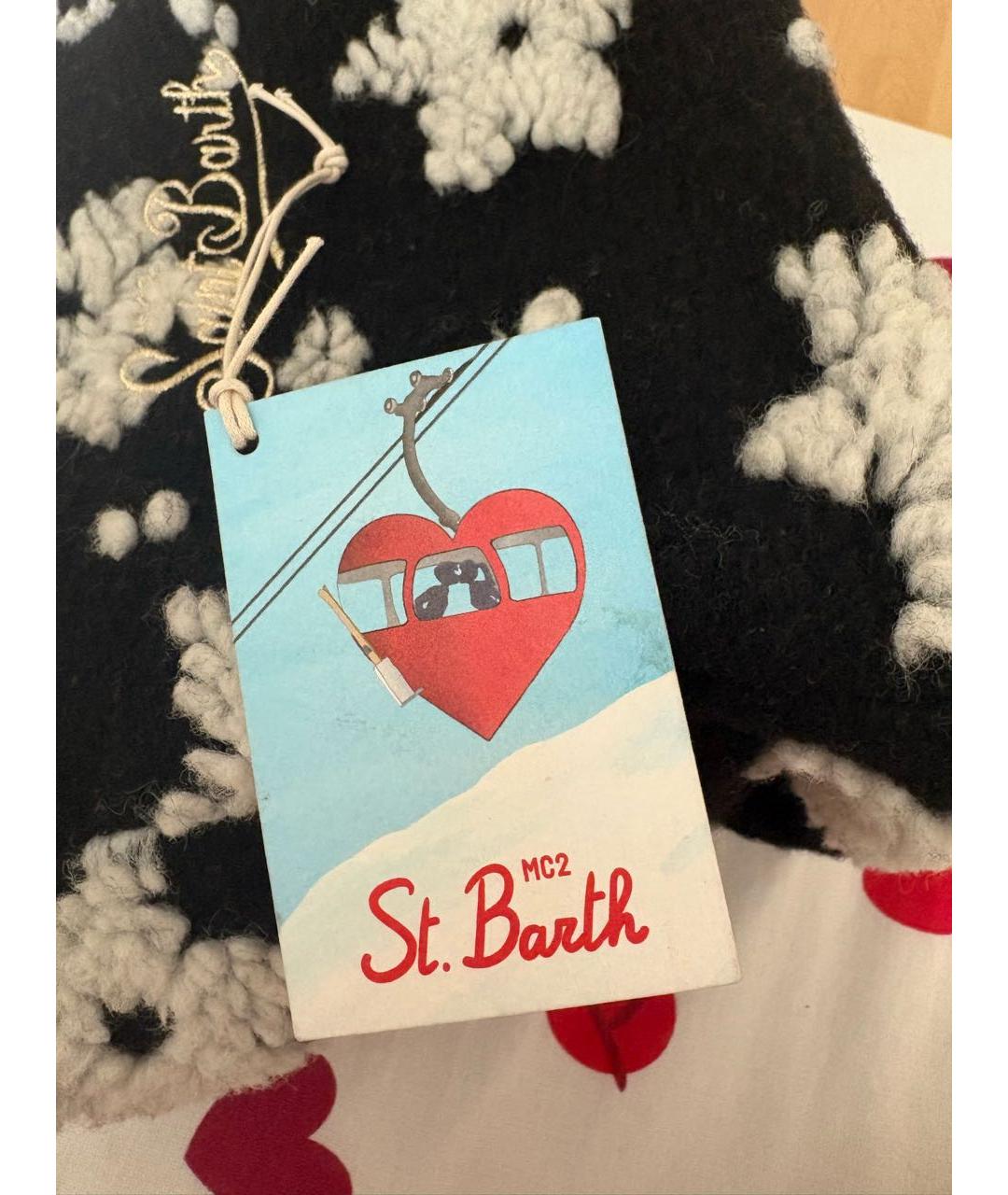 MC2 SAINT BARTH Черная меховая сумка с короткими ручками, фото 8