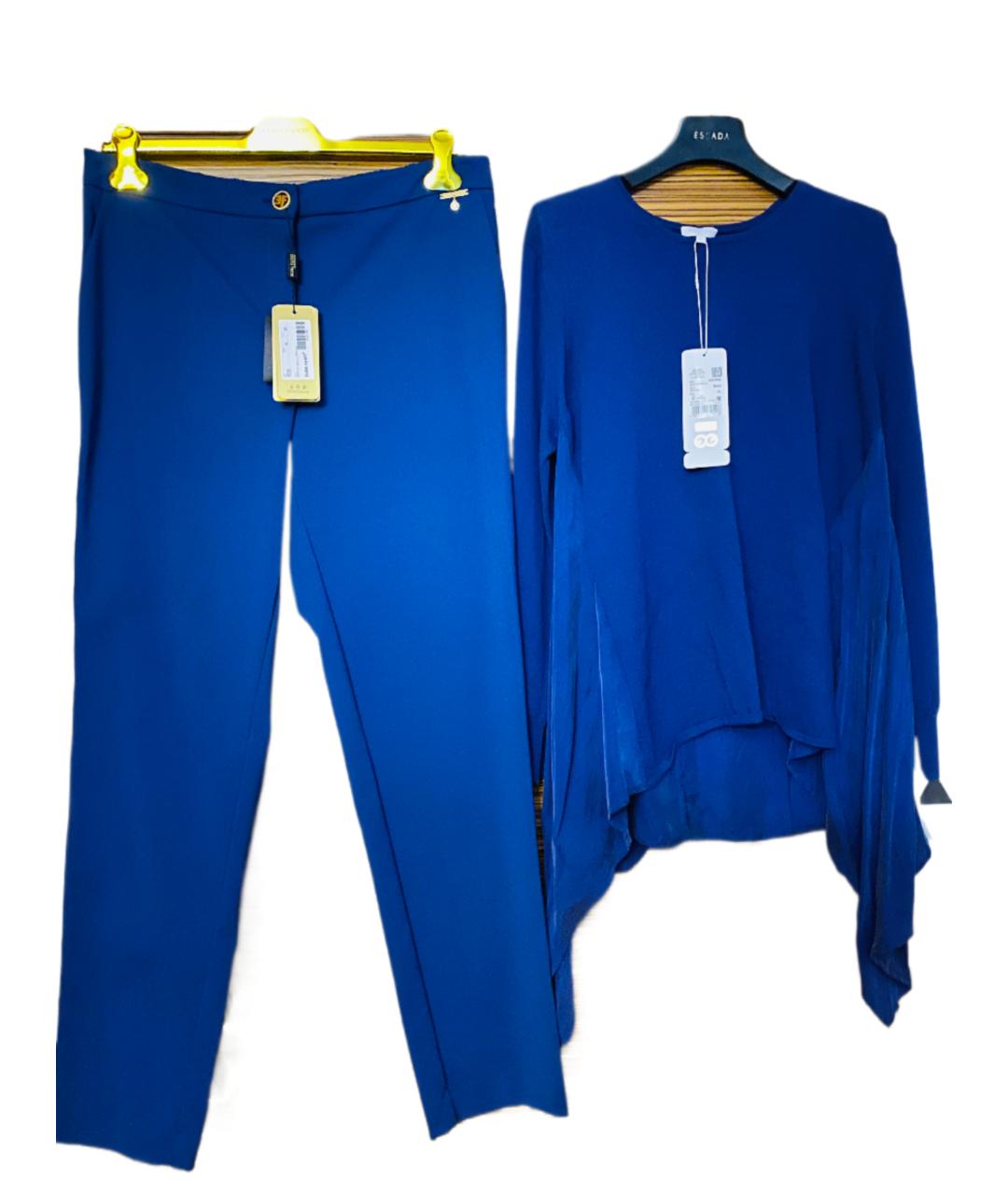 ESCADA Синий кашемировый костюм с брюками, фото 9