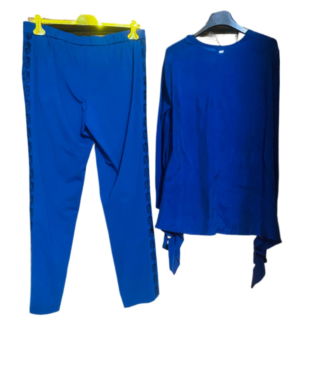 ESCADA Синий кашемировый костюм с брюками, фото 2