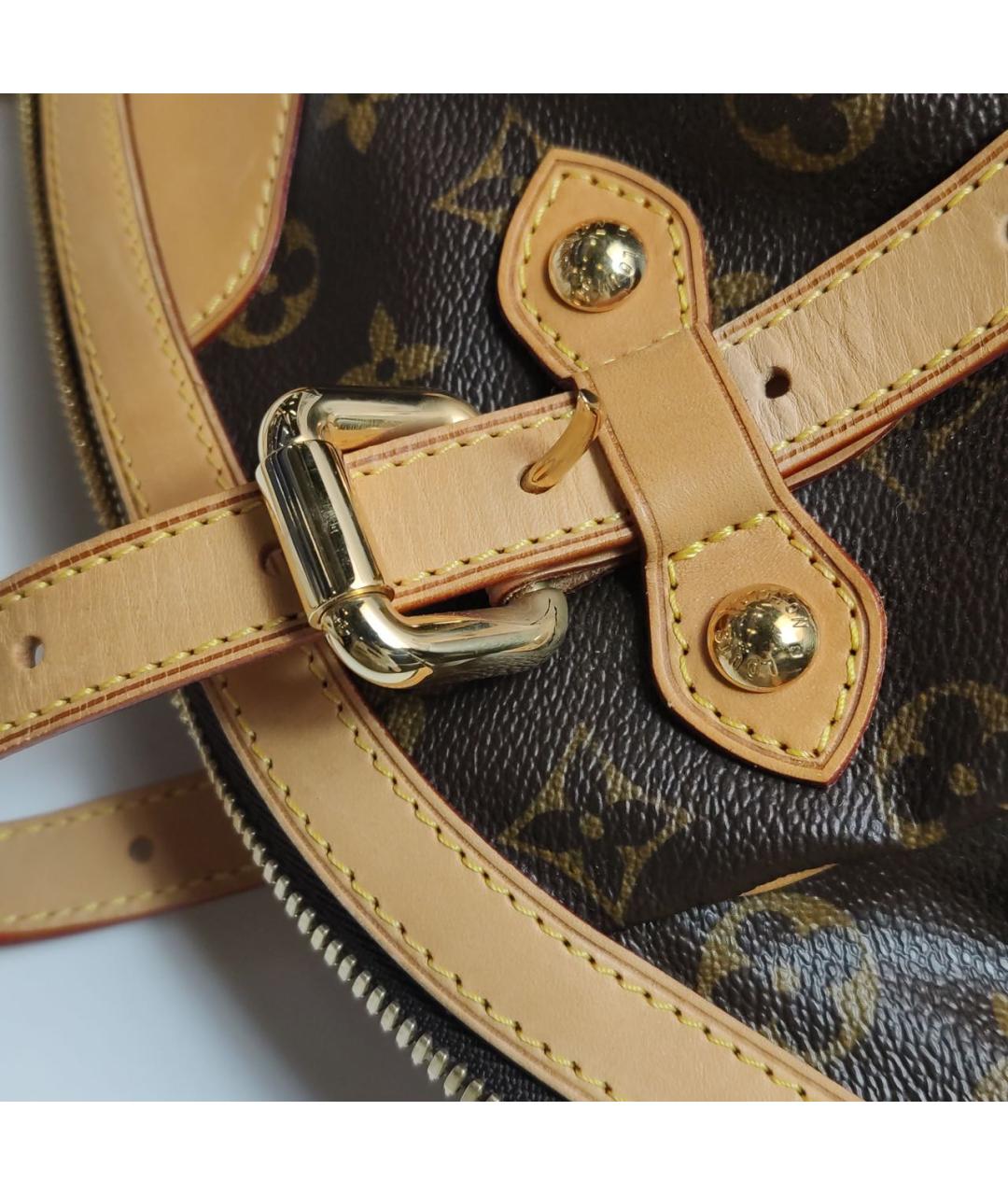 LOUIS VUITTON Коричневая сумка с короткими ручками, фото 8