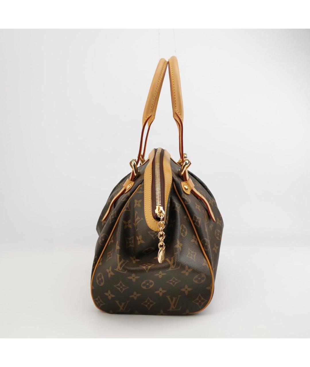 LOUIS VUITTON Коричневая сумка с короткими ручками, фото 3