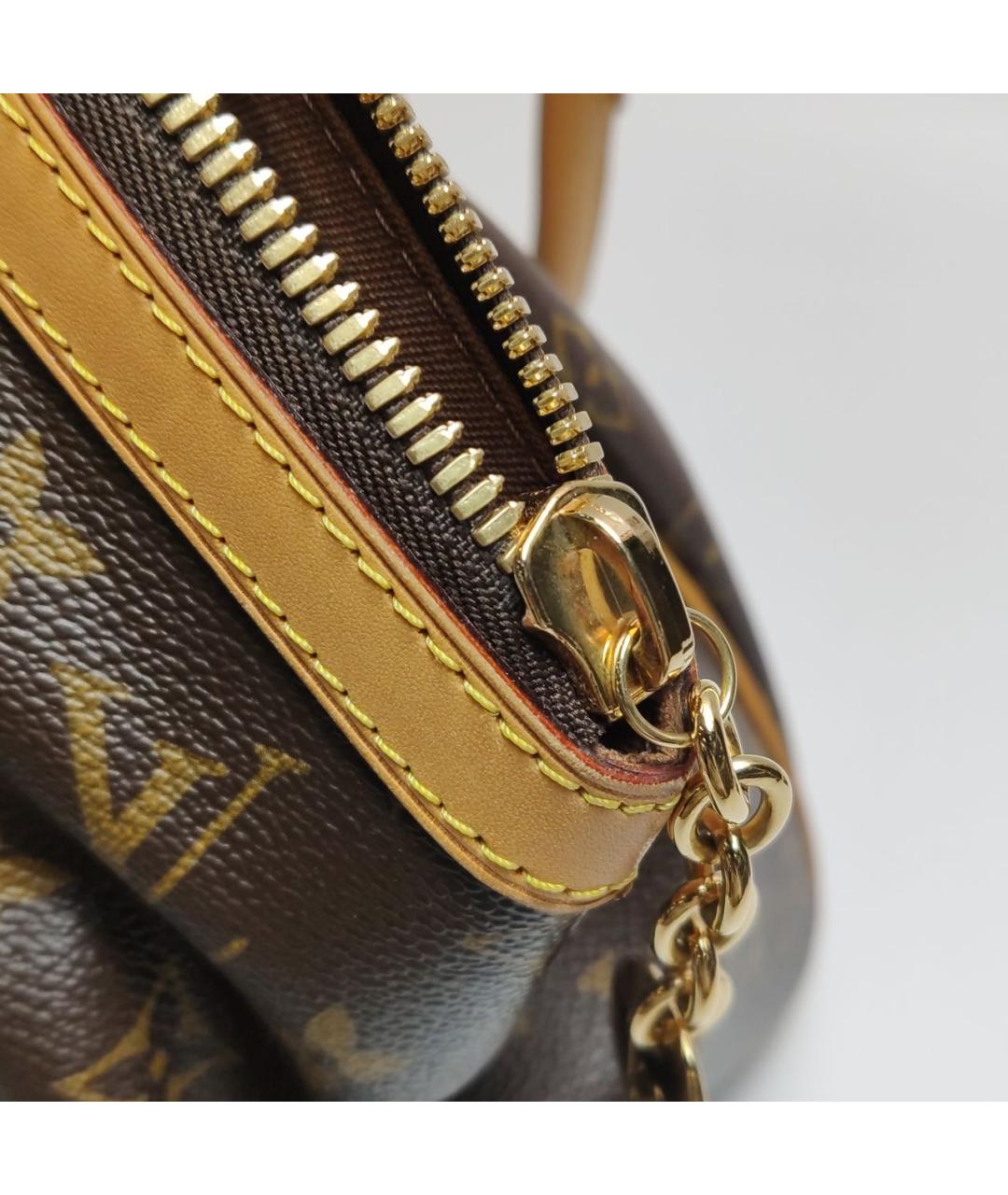 LOUIS VUITTON Коричневая сумка с короткими ручками, фото 7