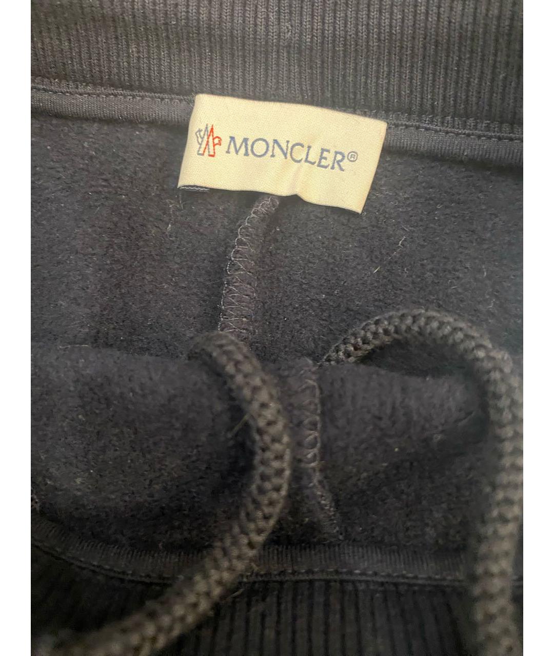 MONCLER KIDS Темно-синие хлопковые брюки и шорты, фото 3