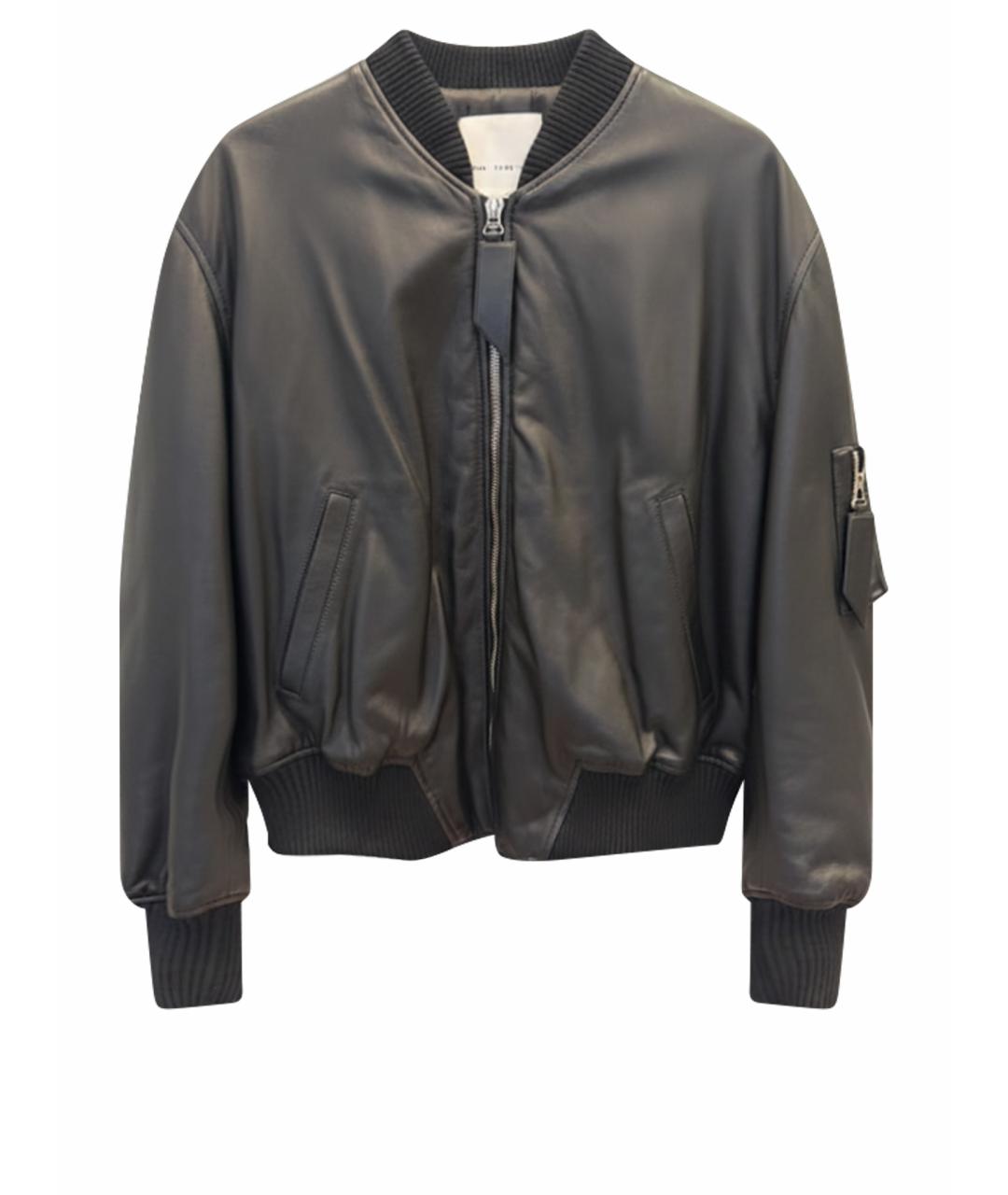 THE ATTICO Черная кожаная куртка, фото 1
