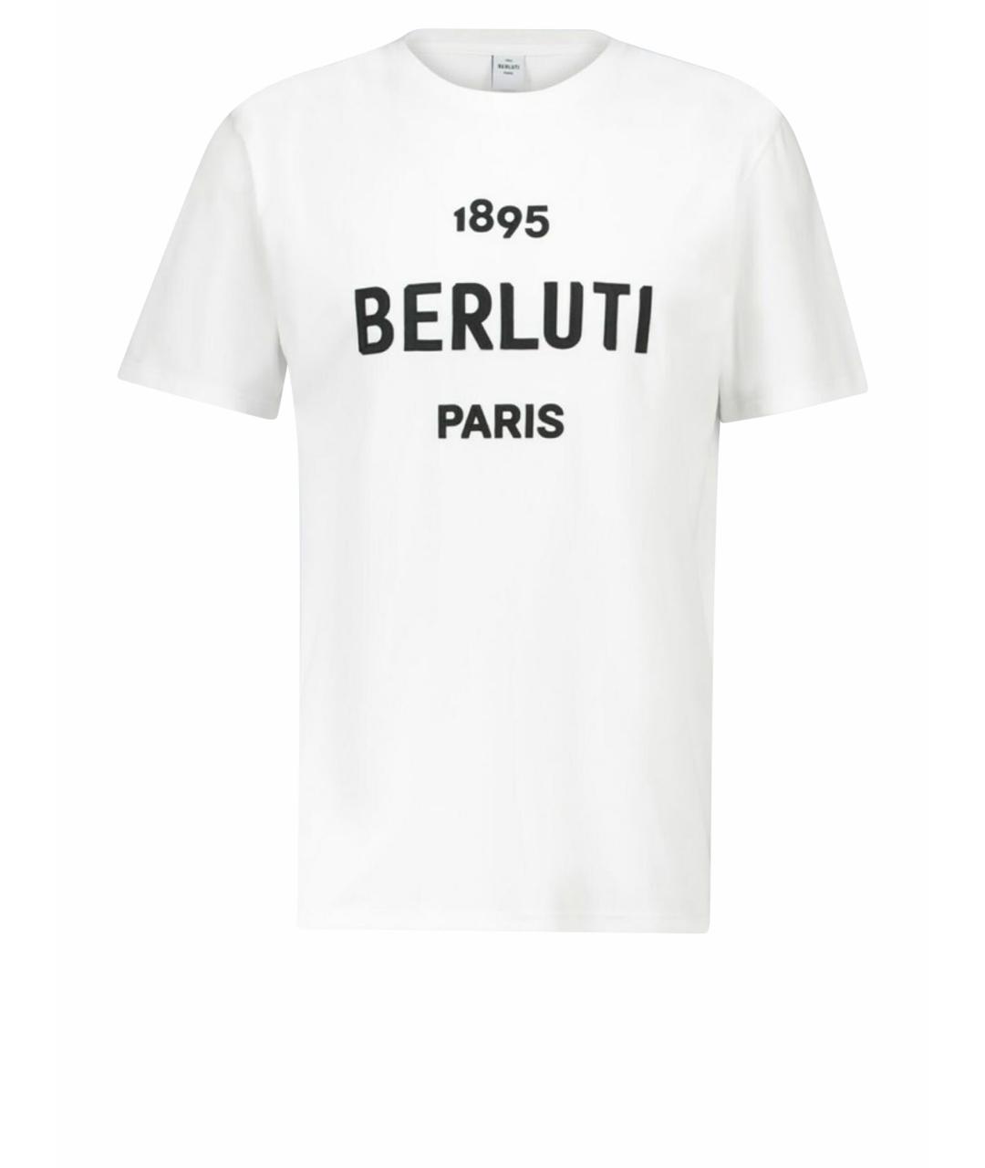 BERLUTI Белая хлопковая футболка, фото 1