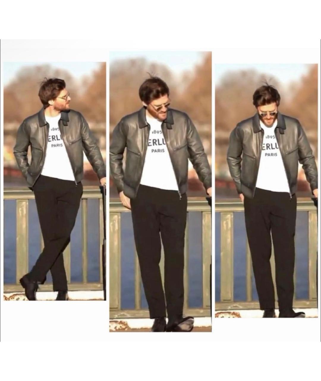 BERLUTI Белая хлопковая футболка, фото 4