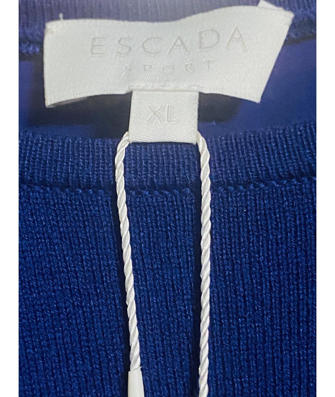 ESCADA Синий кашемировый костюм с брюками, фото 4