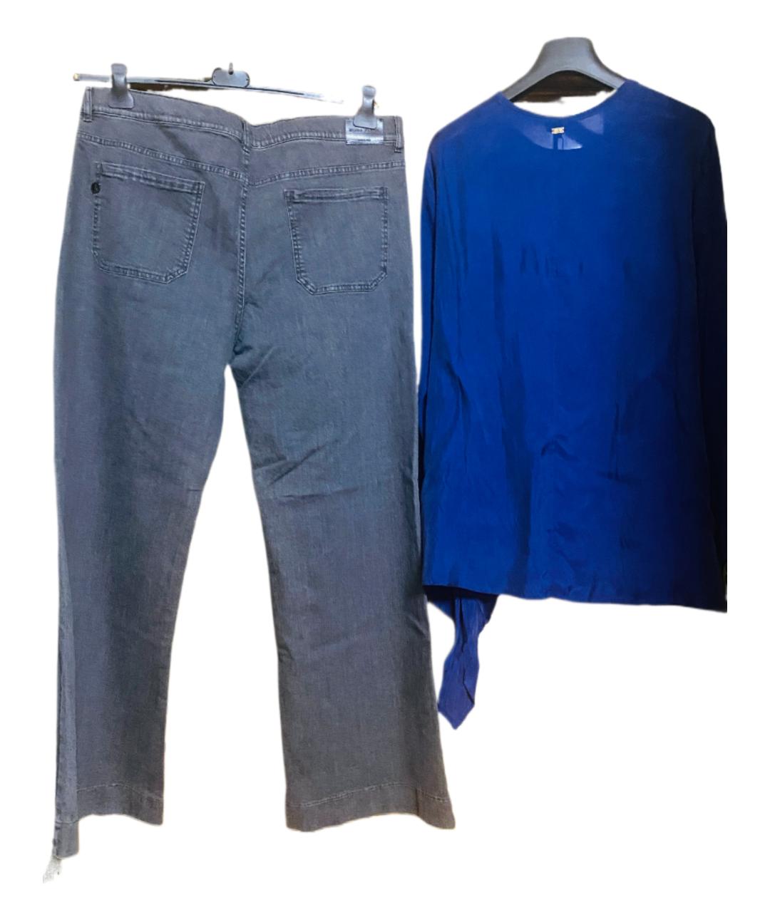 ESCADA Синий кашемировый костюм с брюками, фото 1