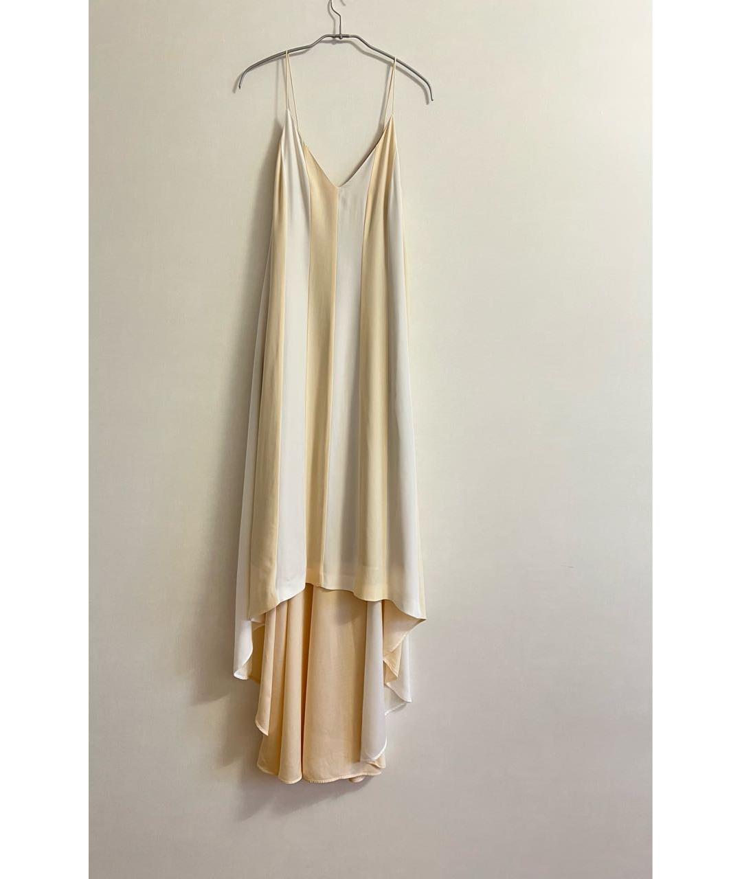 SPORTMAX Бежевый вискозный сарафан, фото 3