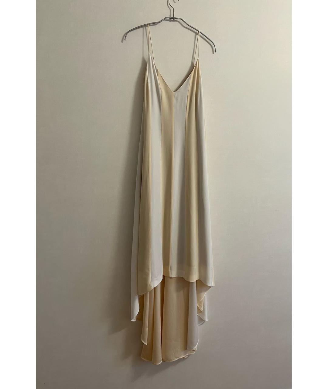 SPORTMAX Бежевый вискозный сарафан, фото 2