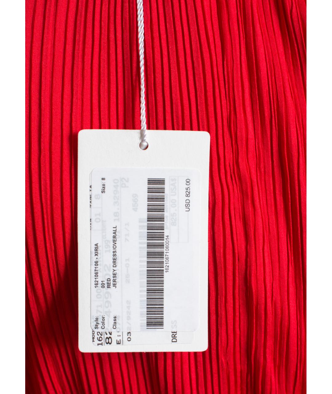 'S MAX MARA Красное вискозное платье, фото 7