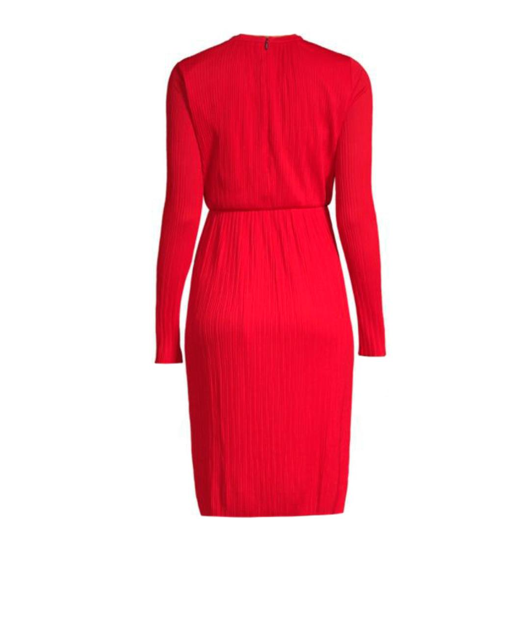 'S MAX MARA Красное вискозное платье, фото 2