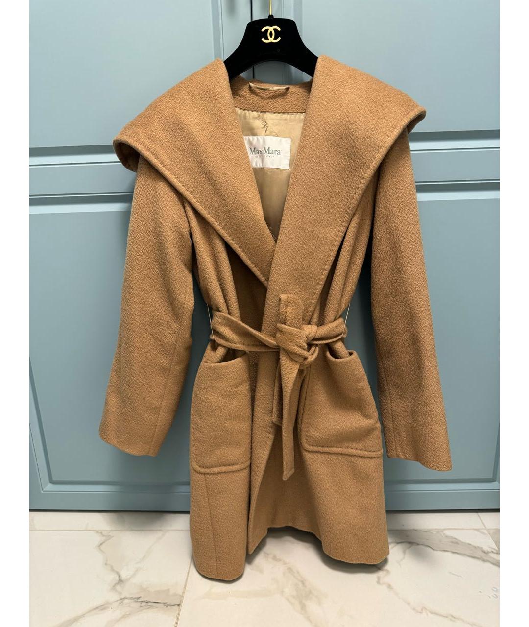 MAX MARA Коричневое шерстяное пальто, фото 5