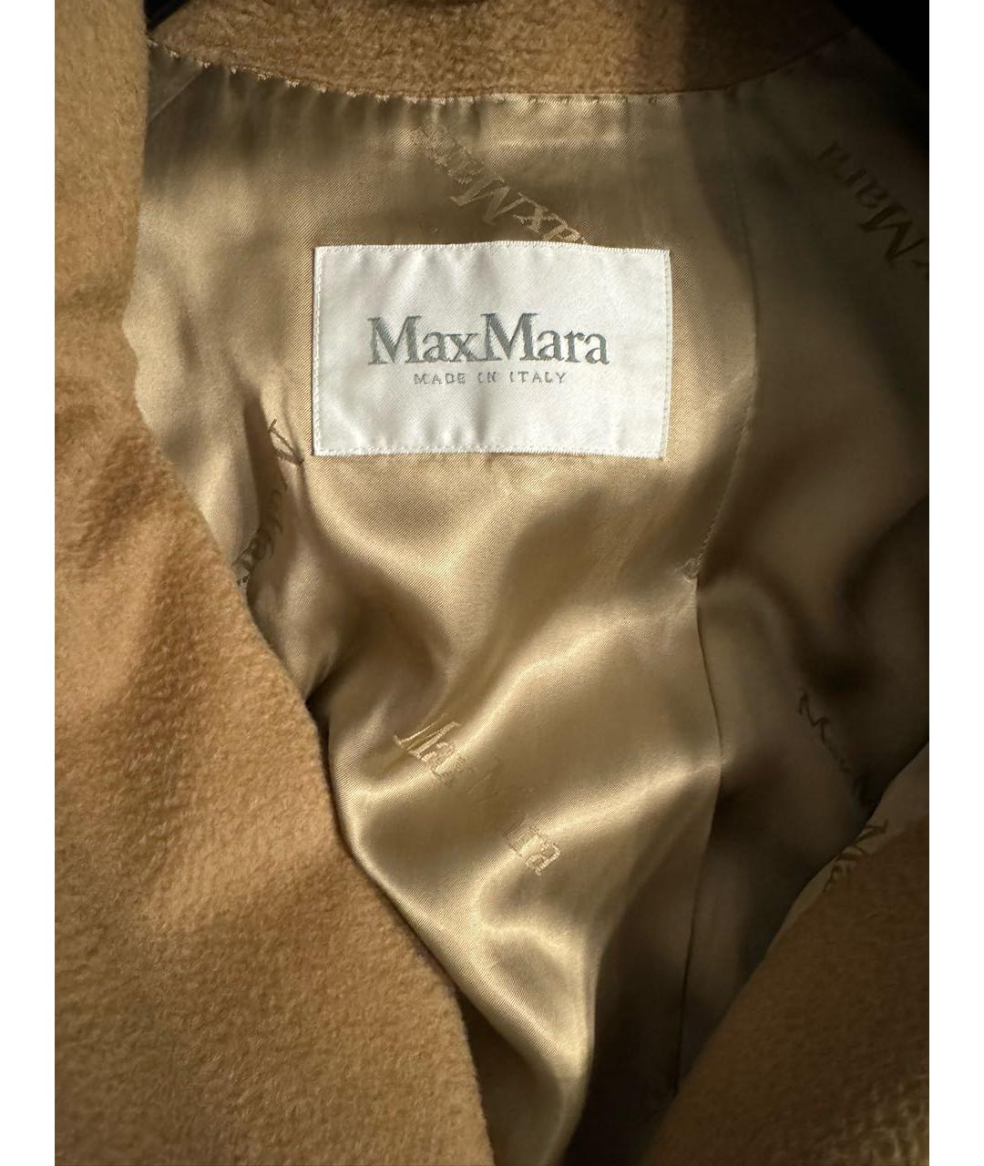 MAX MARA Коричневое шерстяное пальто, фото 3