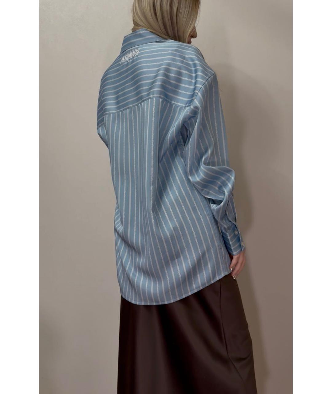 VETEMENTS Голубая полиэстеровая рубашка, фото 7