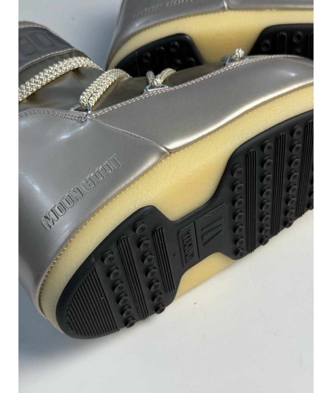 MOON BOOT Золотые ботинки, фото 8