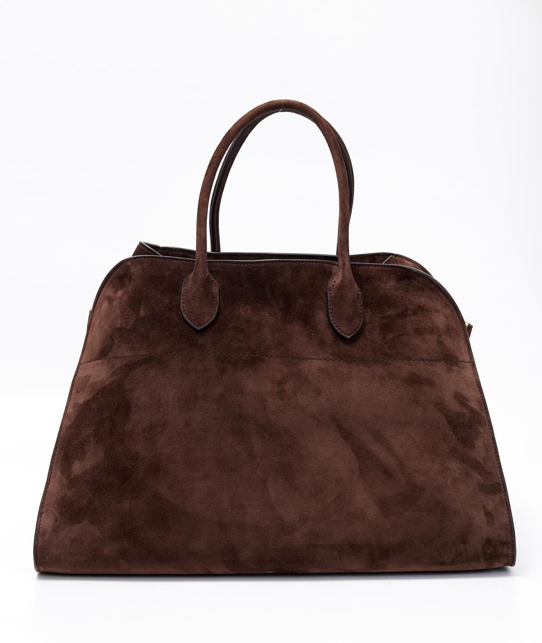 THE ROW Коричневая замшевая сумка через плечо, фото 6