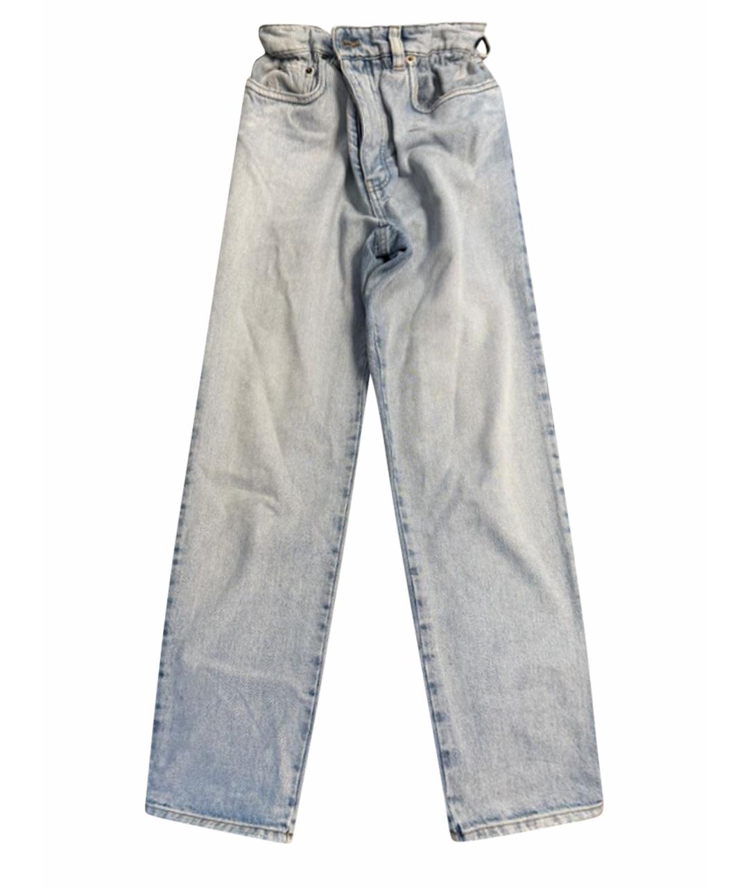 MIU MIU Голубые джинсы слим, фото 1